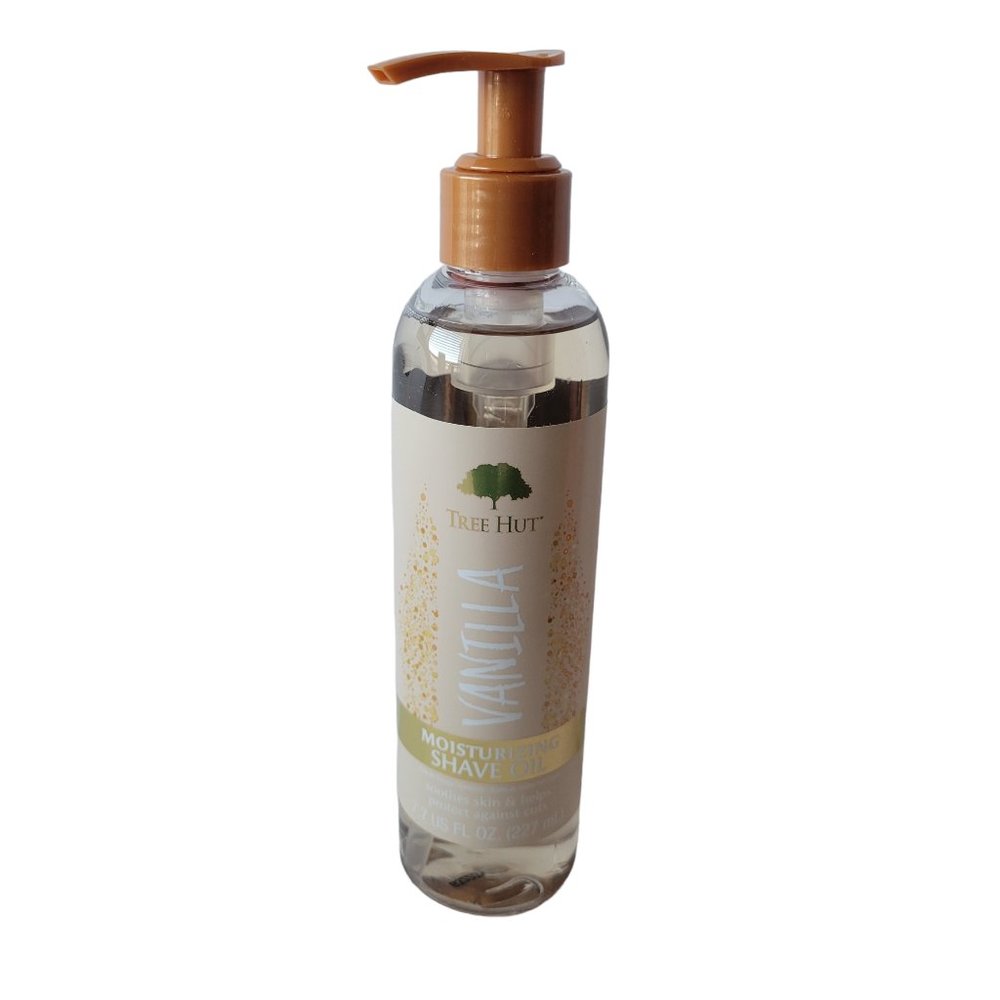 Tree Hut Vanilla Moisturizing Shave Oil 7.7 oz Sulfate & Paraben Free USA Made - Picture 1 of 8
